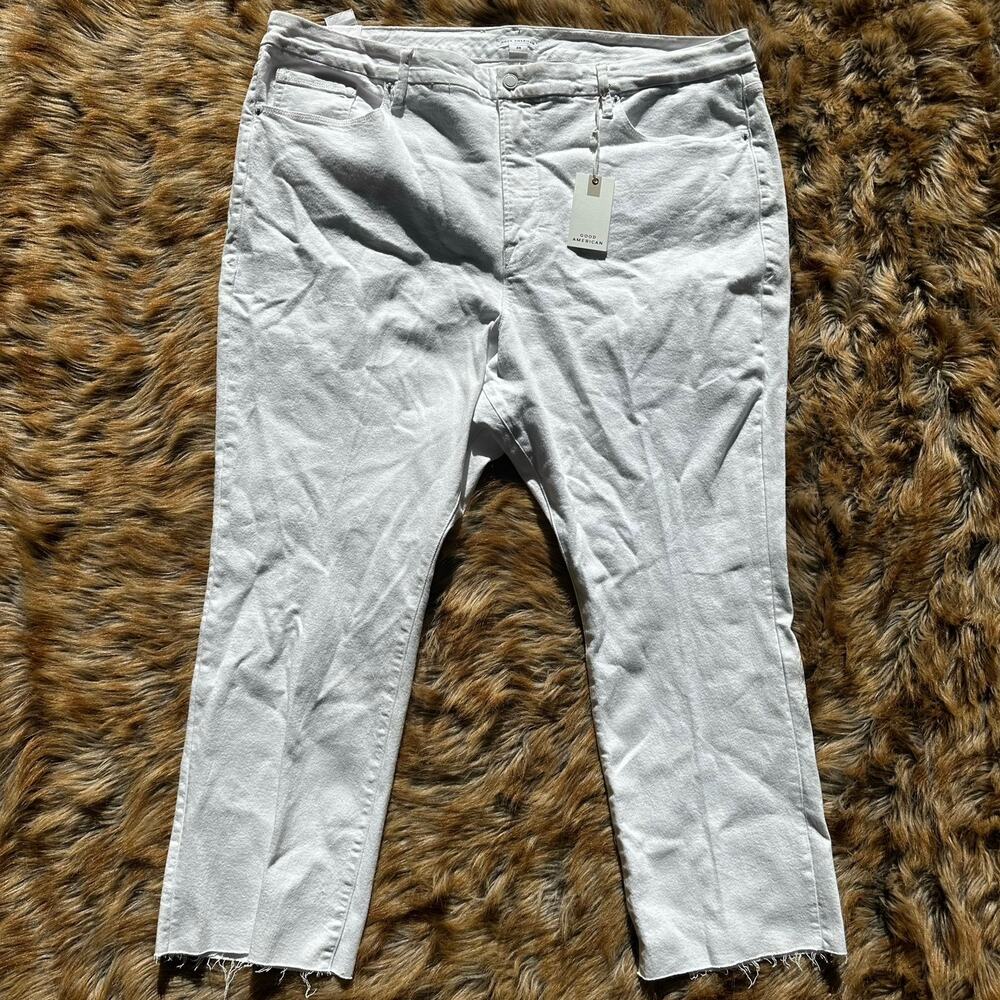 NWT Good American White Jeans